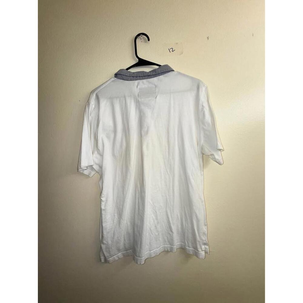 Native Code White Grey Polo Shirt Size L‎